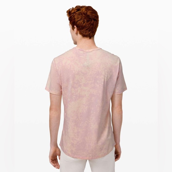 Lululemon 5 Year Basic Tee in Cloudy Wash Misty Pink Men's Size Medium - Picture 3 of 9